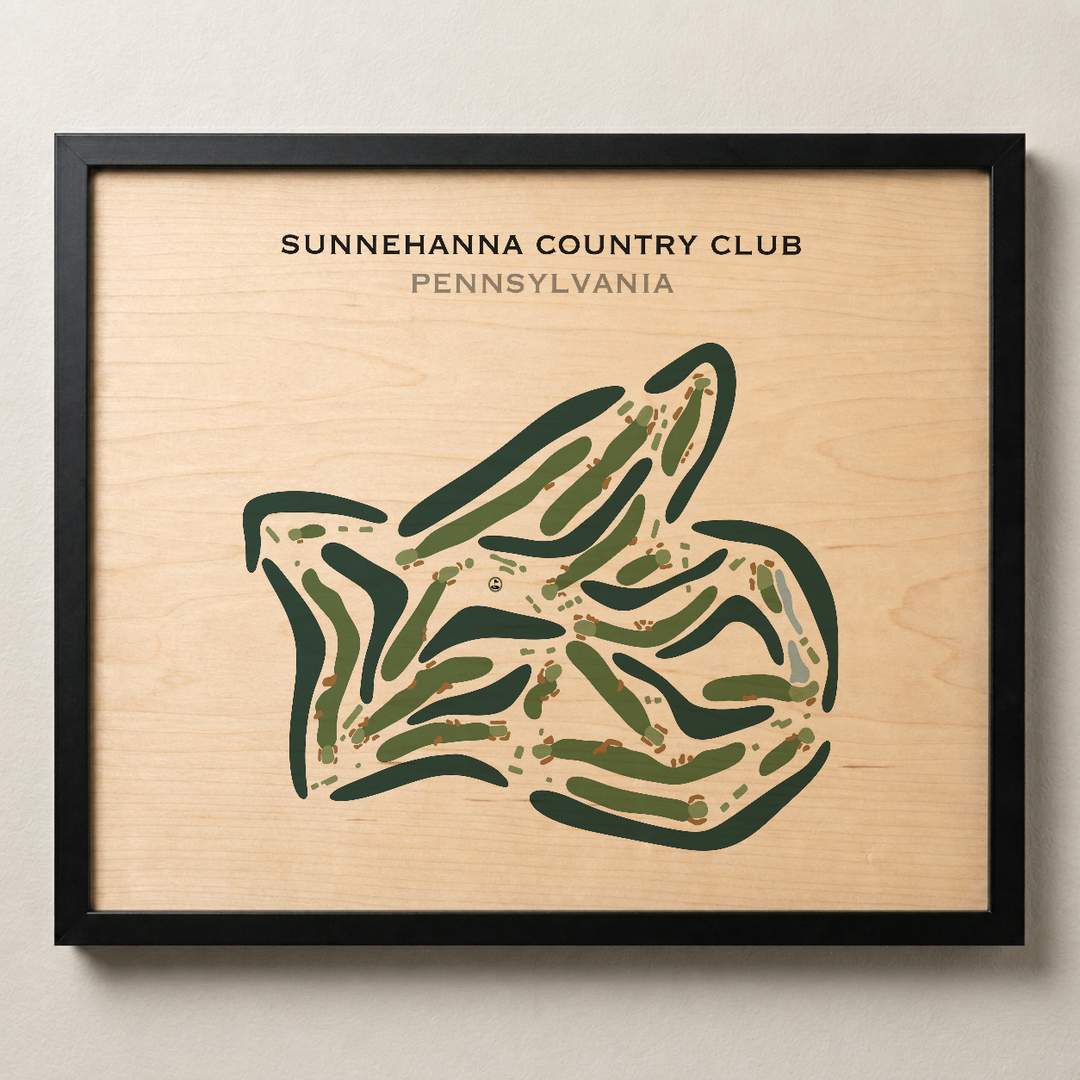 Sunnehanna Country Club, Pennsylvania - Printed Golf Courses