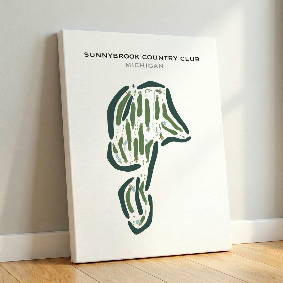 Sunnybrook Country Club, Michigan - Printed Golf Courses
