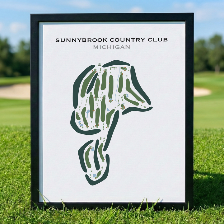 Sunnybrook Country Club, Michigan - Printed Golf Courses