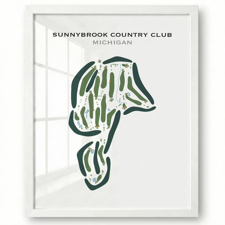 Sunnybrook Country Club, Michigan - Printed Golf Courses
