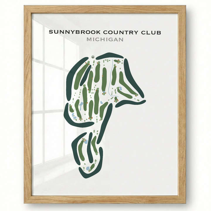 Sunnybrook Country Club, Michigan - Printed Golf Courses
