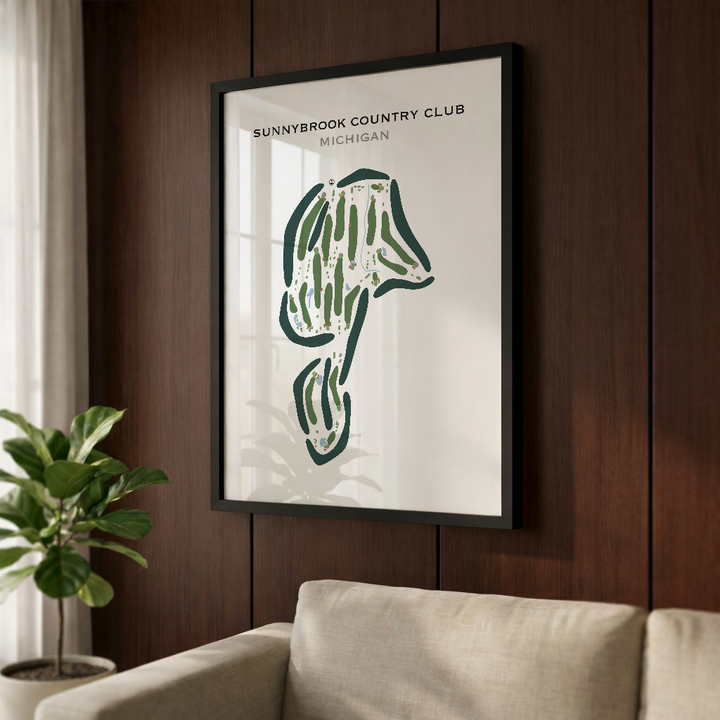 Sunnybrook Country Club, Michigan - Printed Golf Courses