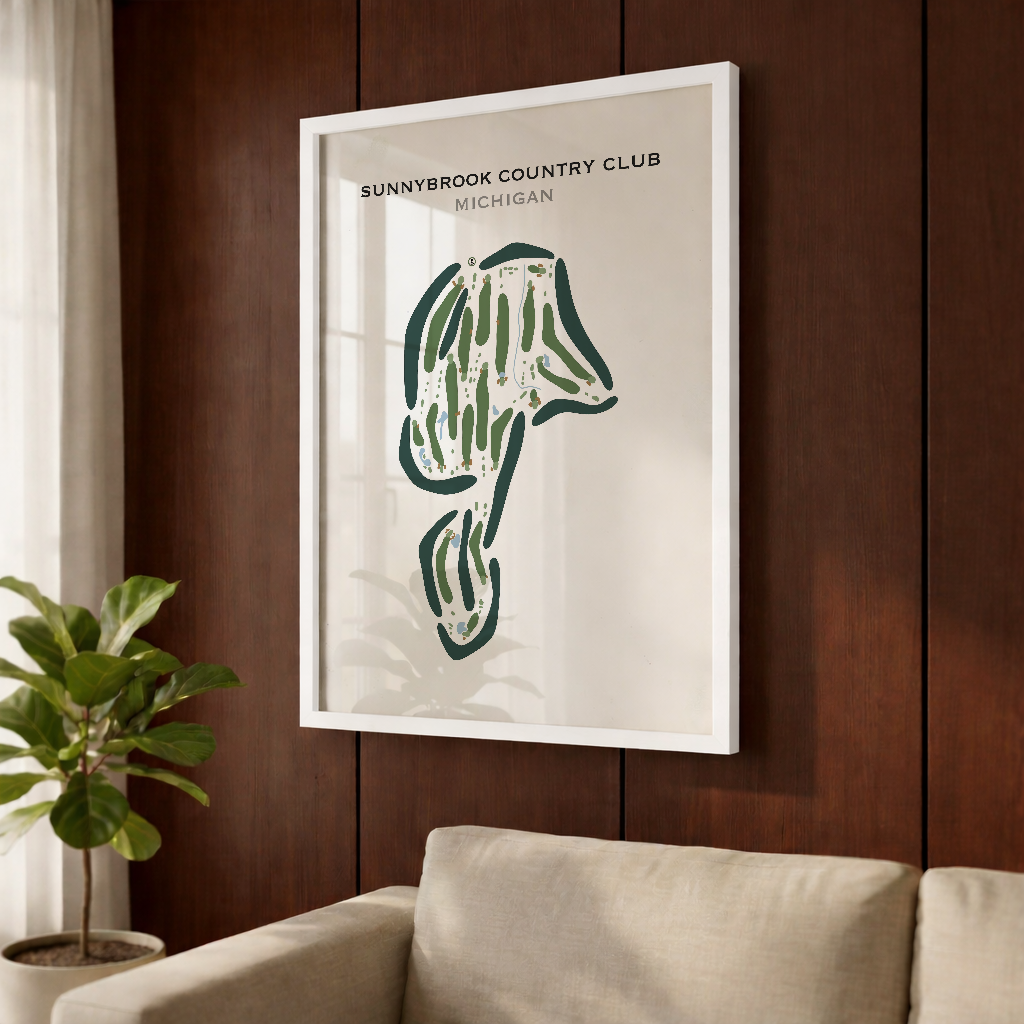 Sunnybrook Country Club, Michigan - Printed Golf Courses