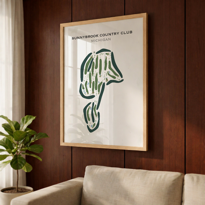 Sunnybrook Country Club, Michigan - Printed Golf Courses