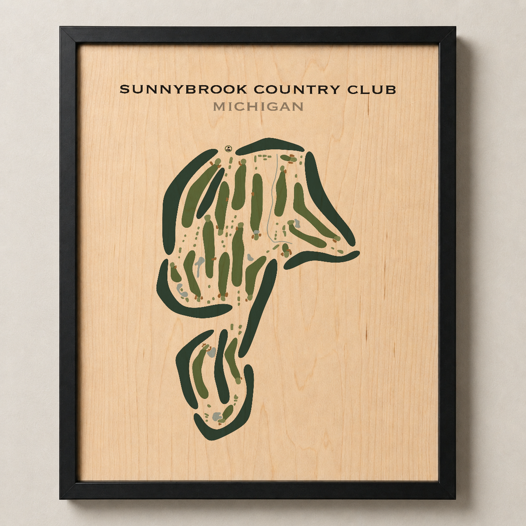 Sunnybrook Country Club, Michigan - Printed Golf Courses