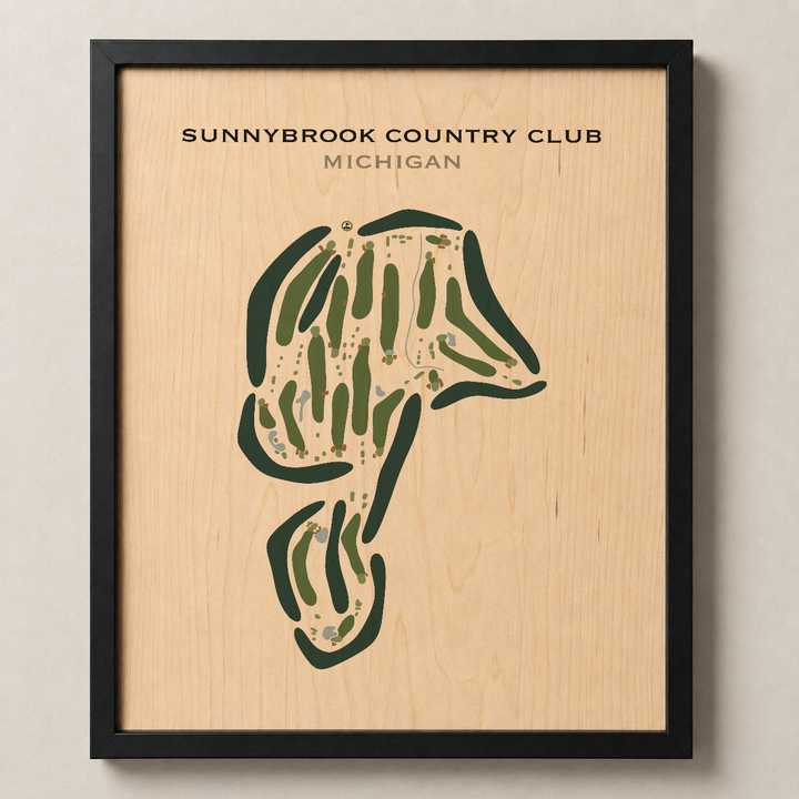 Sunnybrook Country Club, Michigan - Printed Golf Courses