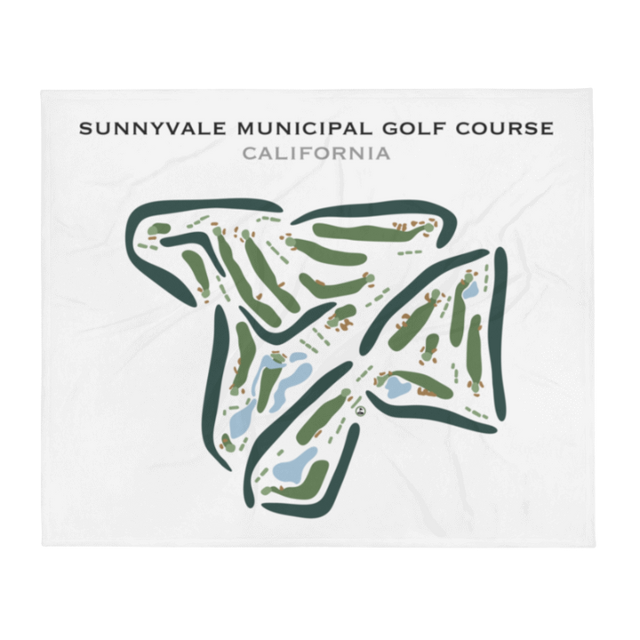 Sunnyvale Municipal Golf Course, California - Printed Golf Courses