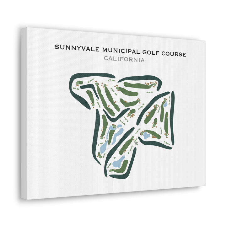 Sunnyvale Municipal Golf Course, California - Printed Golf Courses