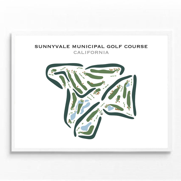 Sunnyvale Municipal Golf Course, California - Printed Golf Courses