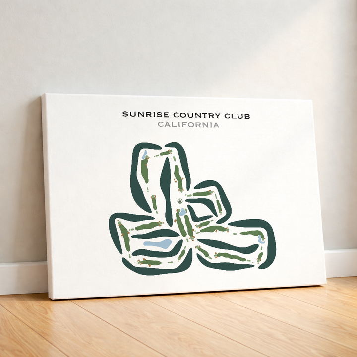 Sunrise Country Club, California - Printed Golf Courses
