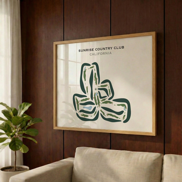 Sunrise Country Club, California - Printed Golf Courses
