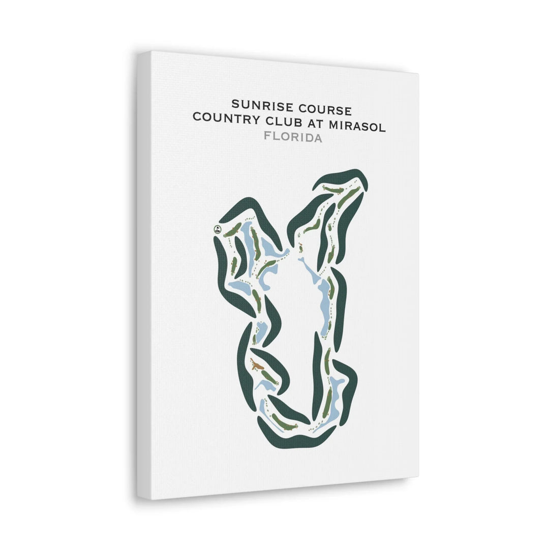 Sunrise Course at Country Club at Mirasol, Florida - Printed Golf Courses