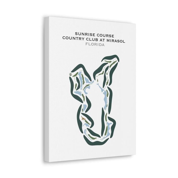 Sunrise Course at Country Club at Mirasol, Florida - Printed Golf Courses