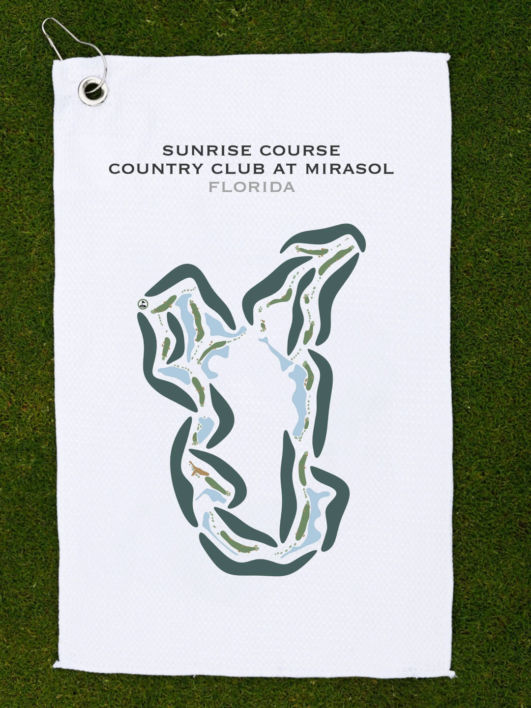 Sunrise Course at Country Club at Mirasol, Florida - Printed Golf Courses