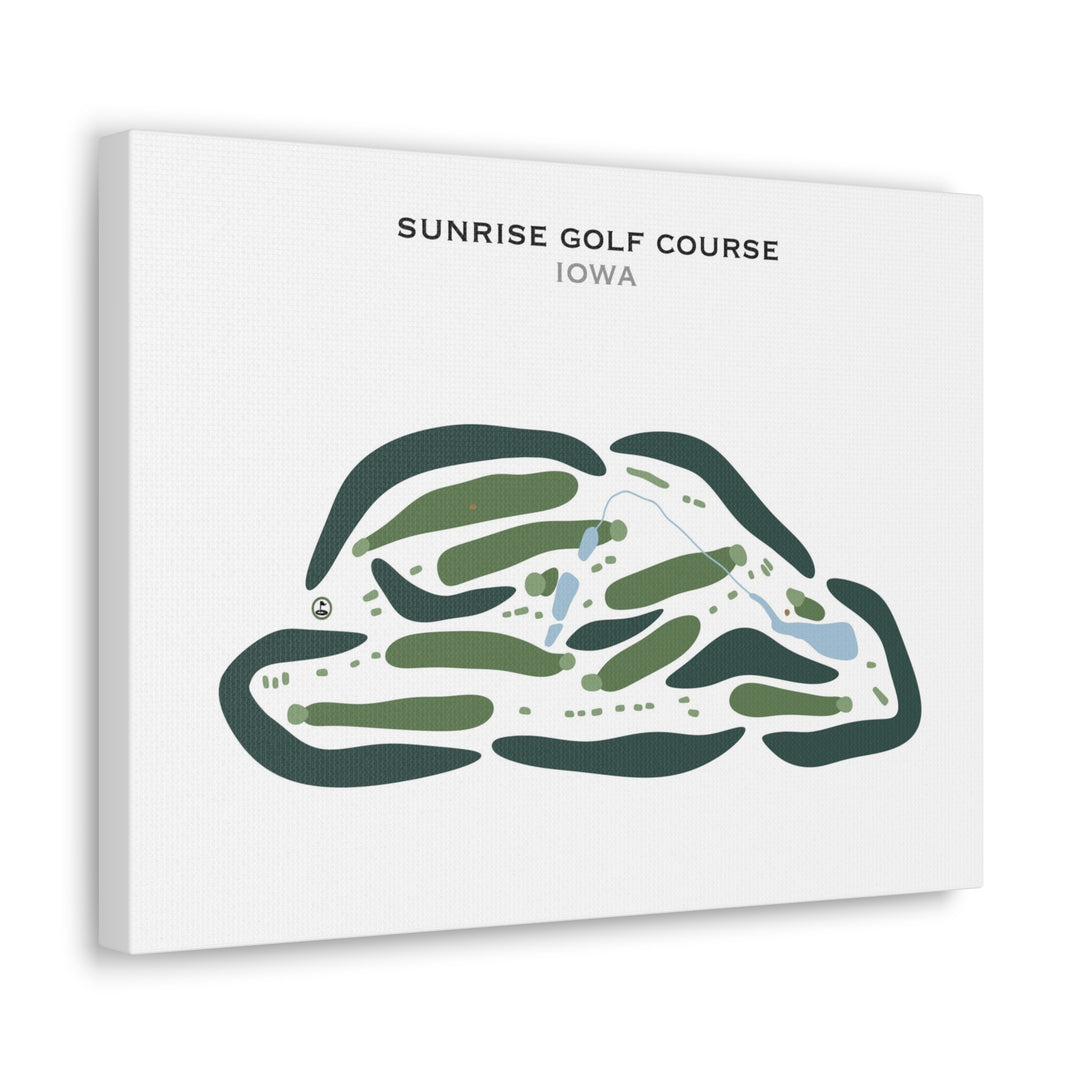 Sunrise Golf Course, Iowa - Printed Golf Courses