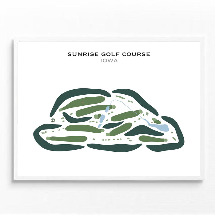 Sunrise Golf Course, Iowa - Printed Golf Courses