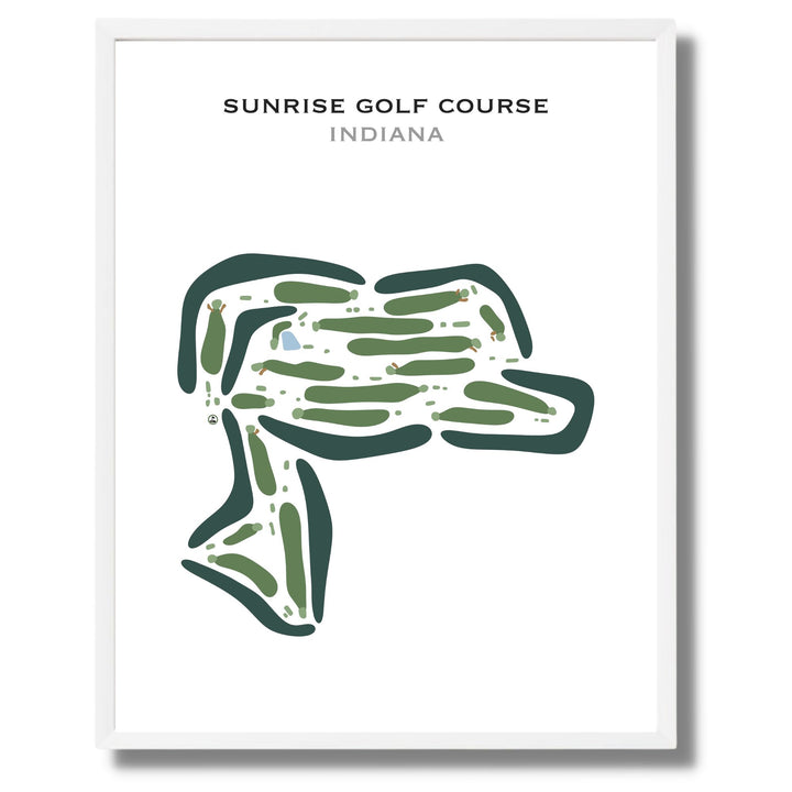 Sunrise Golf Course, Indiana - Printed Golf Courses