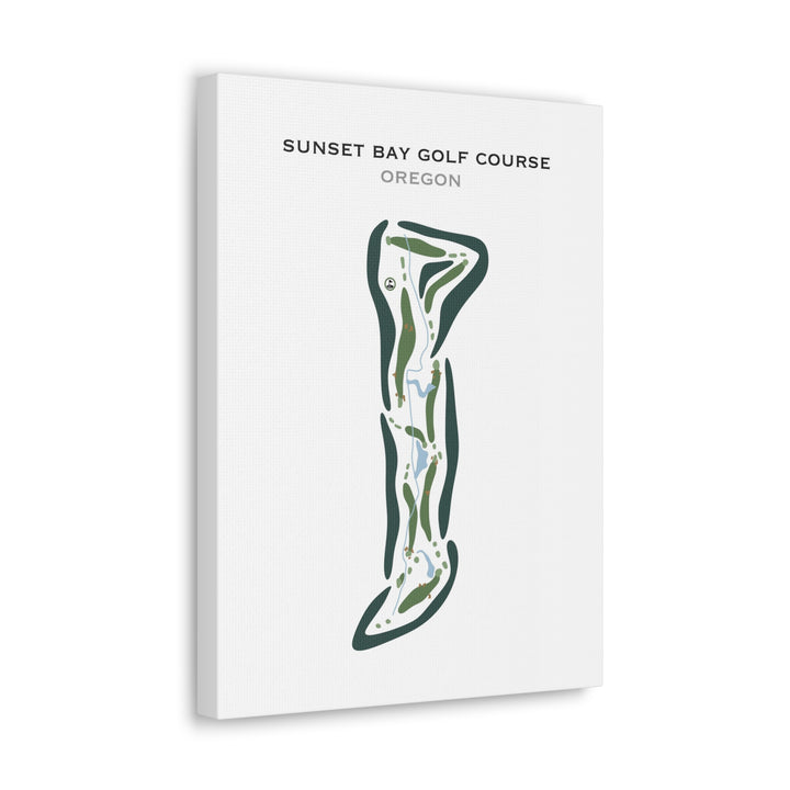 Sunset Bay Golf Course, Oregon - Printed Golf Courses