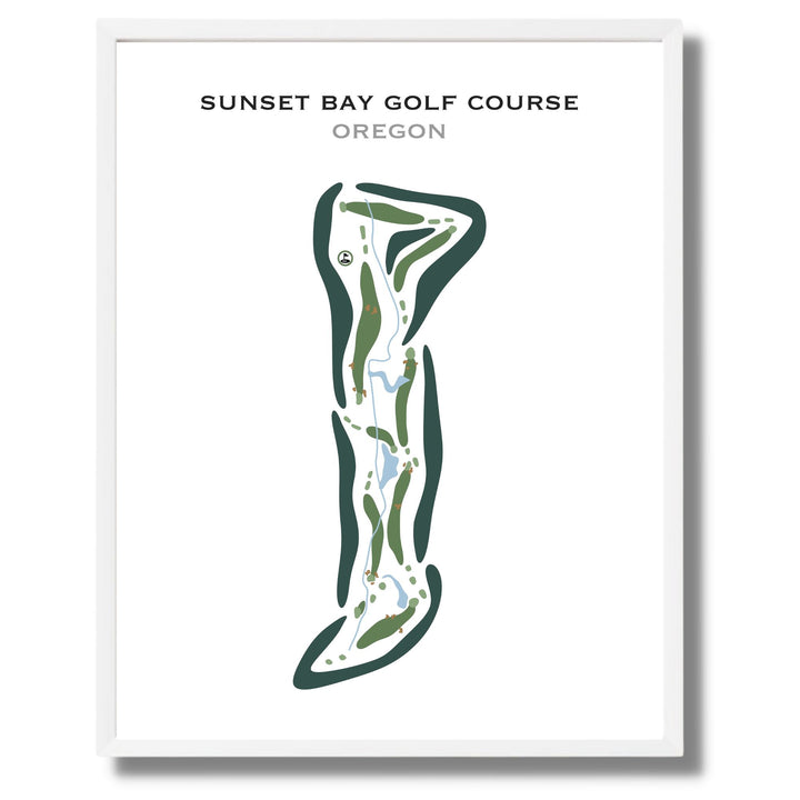 Sunset Bay Golf Course, Oregon - Printed Golf Courses