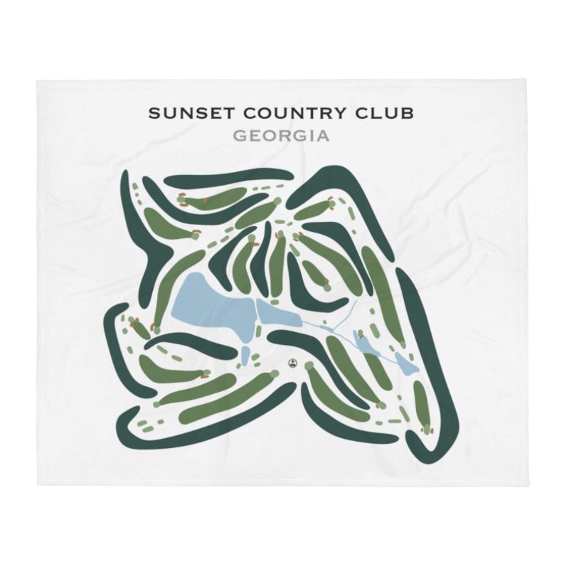 Sunset Country Club, Georgia - Printed Golf Courses
