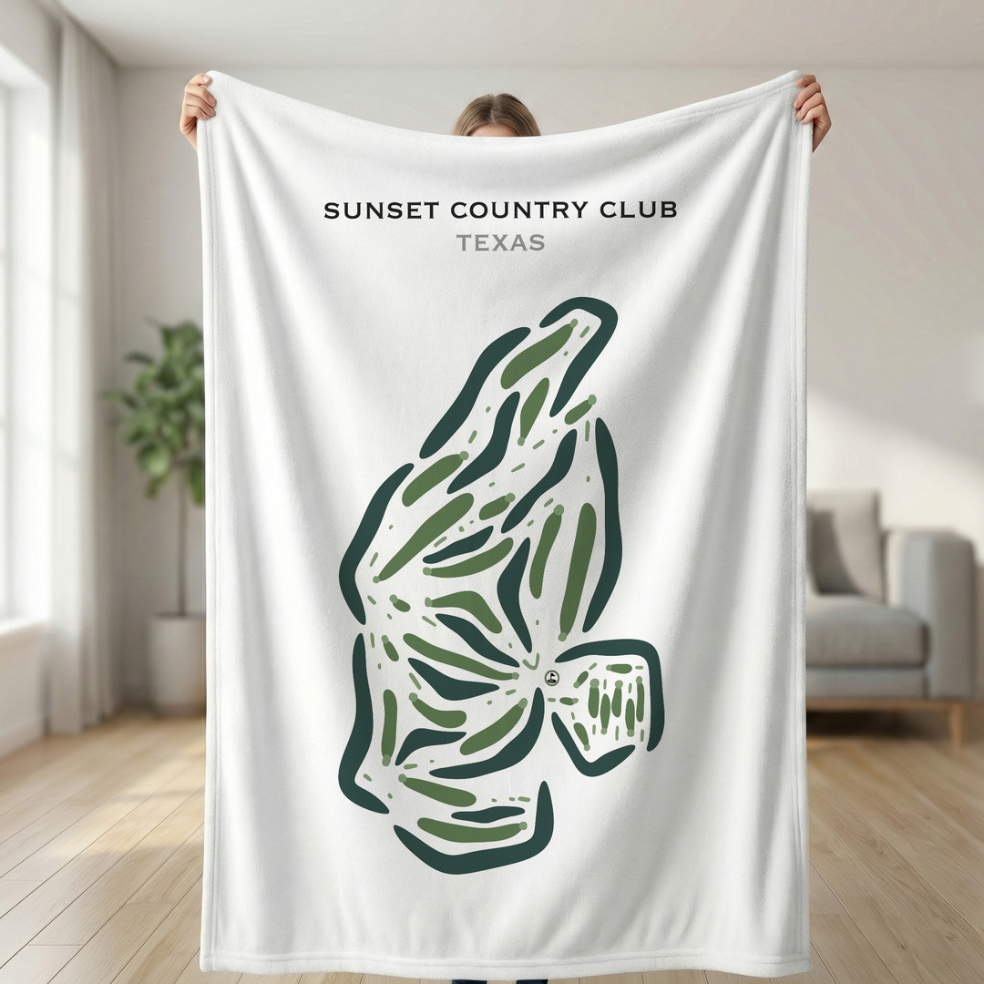 Sunset Country Club, Texas - Printed Golf Courses