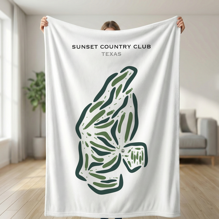 Sunset Country Club, Texas - Printed Golf Courses