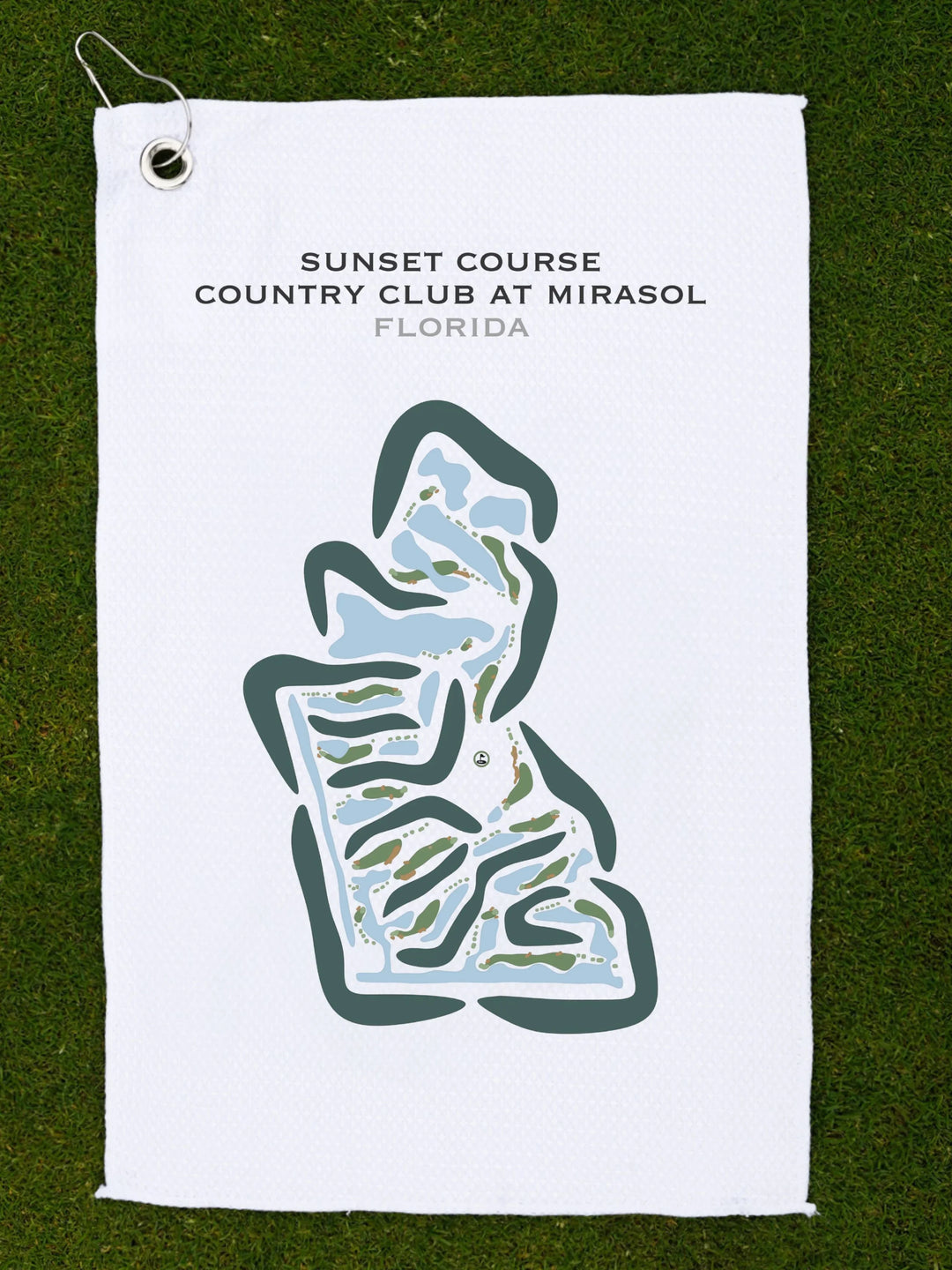 Sunset Course at Country Club at Mirasol, Florida - Printed Golf Courses
