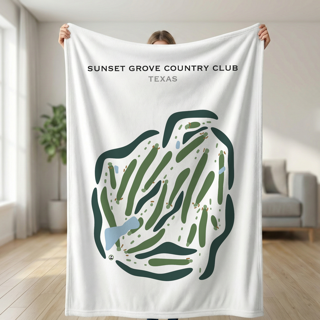 Sunset Grove Country Club, Texas - Printed Golf Courses