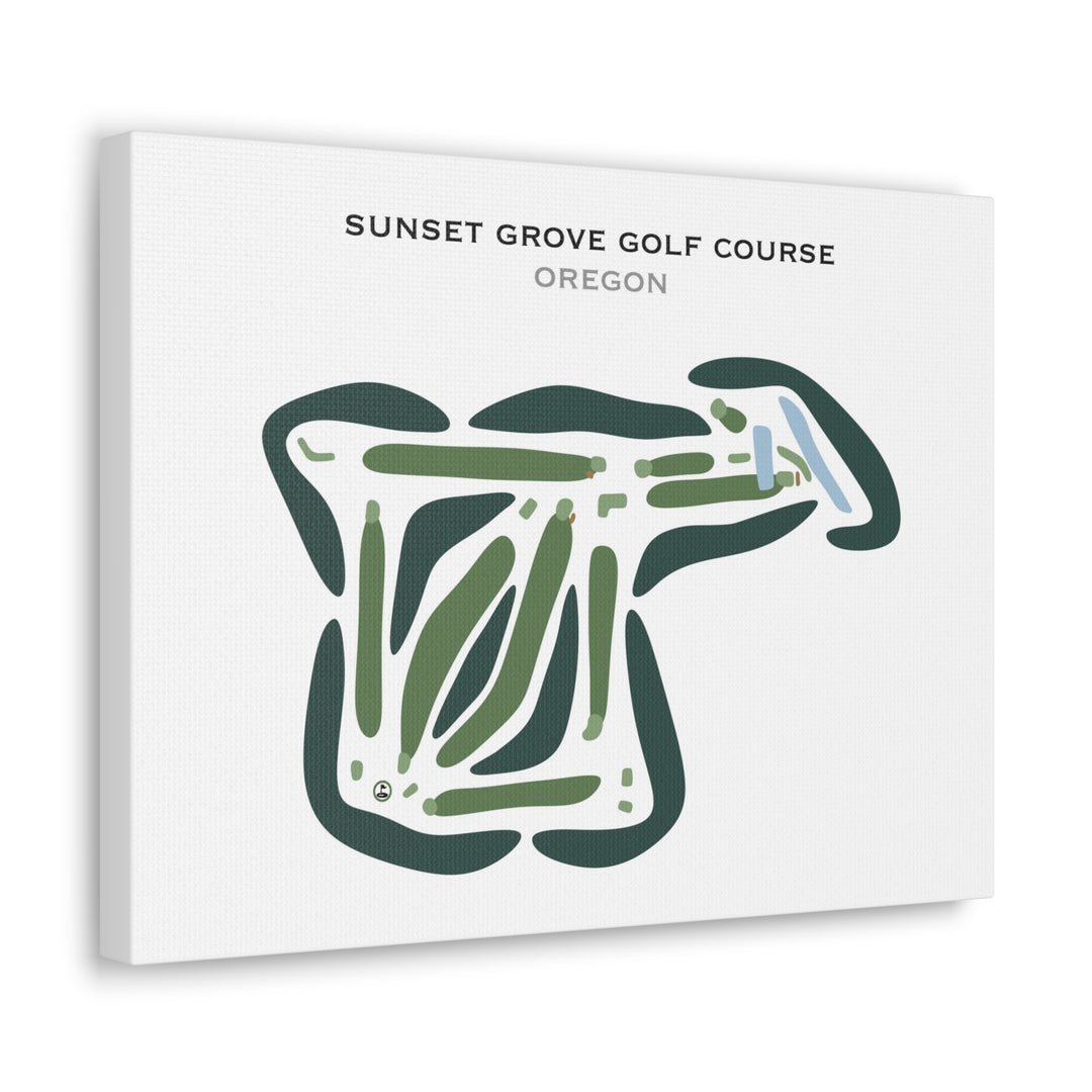 Sunset Grove Golf Course, Oregon - Printed Golf Courses