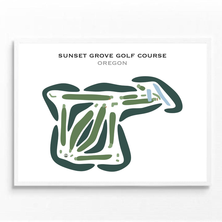 Sunset Grove Golf Course, Oregon - Printed Golf Courses