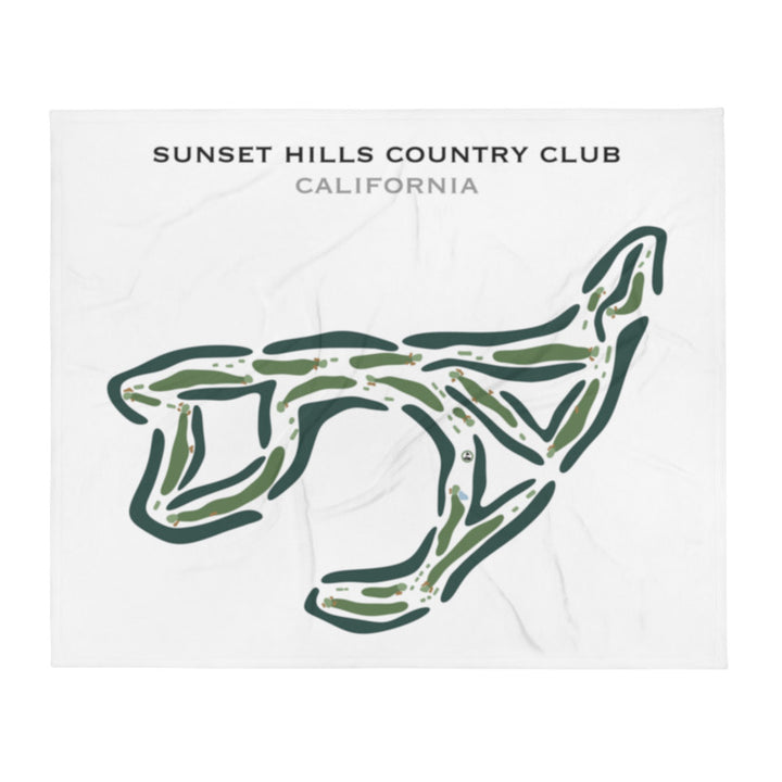 Sunset Hills Country Club, California - Printed Golf Course