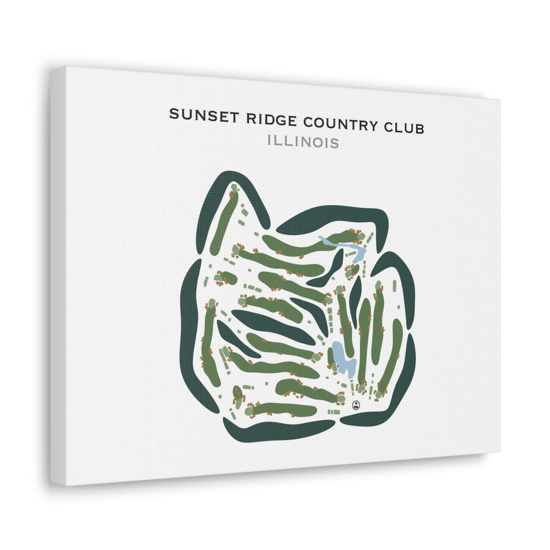 Sunset Ridge Country Club, Illinois - Printed Golf Courses