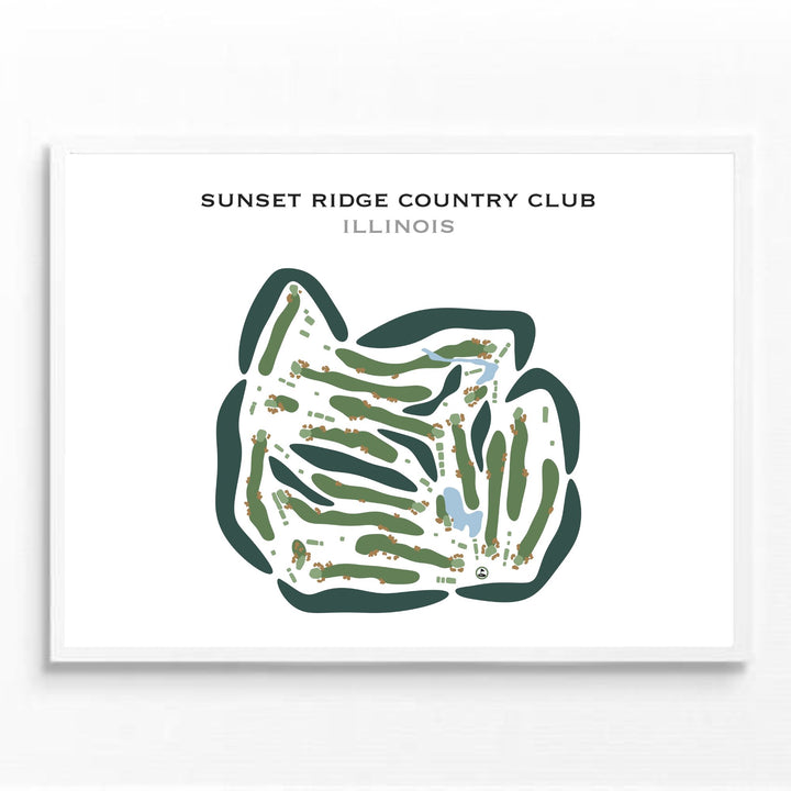 Sunset Ridge Country Club, Illinois - Printed Golf Courses