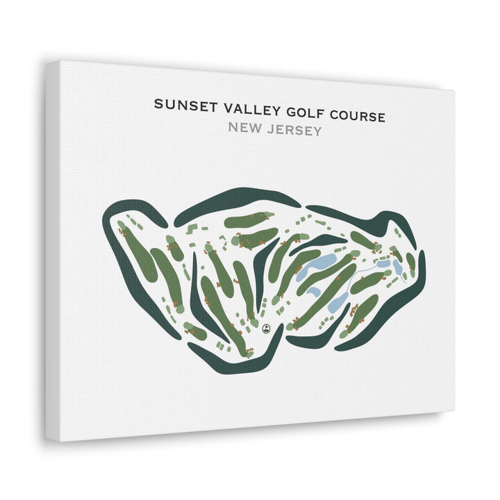 Sunset Valley Golf Course, New Jersey - Printed Golf Courses