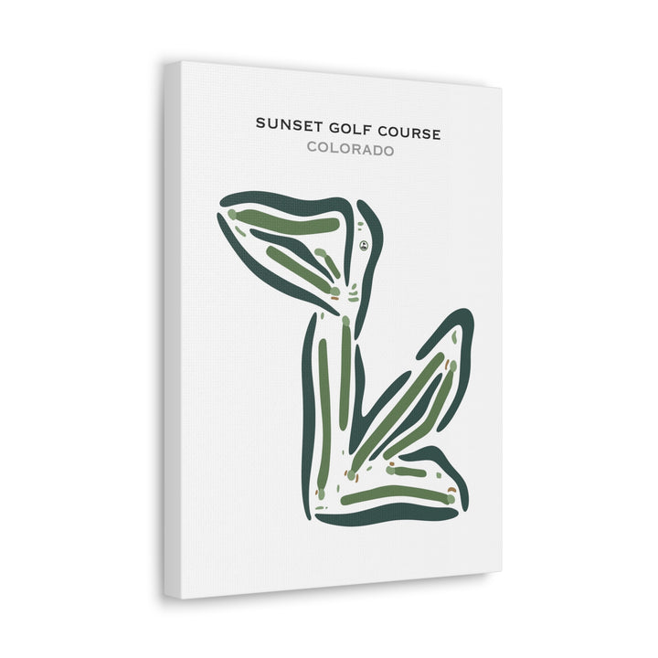 Sunset Golf Course, Colorado - Printed Golf Courses