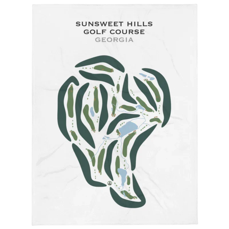 Sunsweet Hills Golf Club, Georgia - Printed Golf Courses