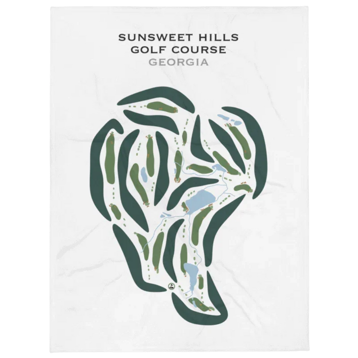 Sunsweet Hills Golf Club, Georgia - Printed Golf Courses