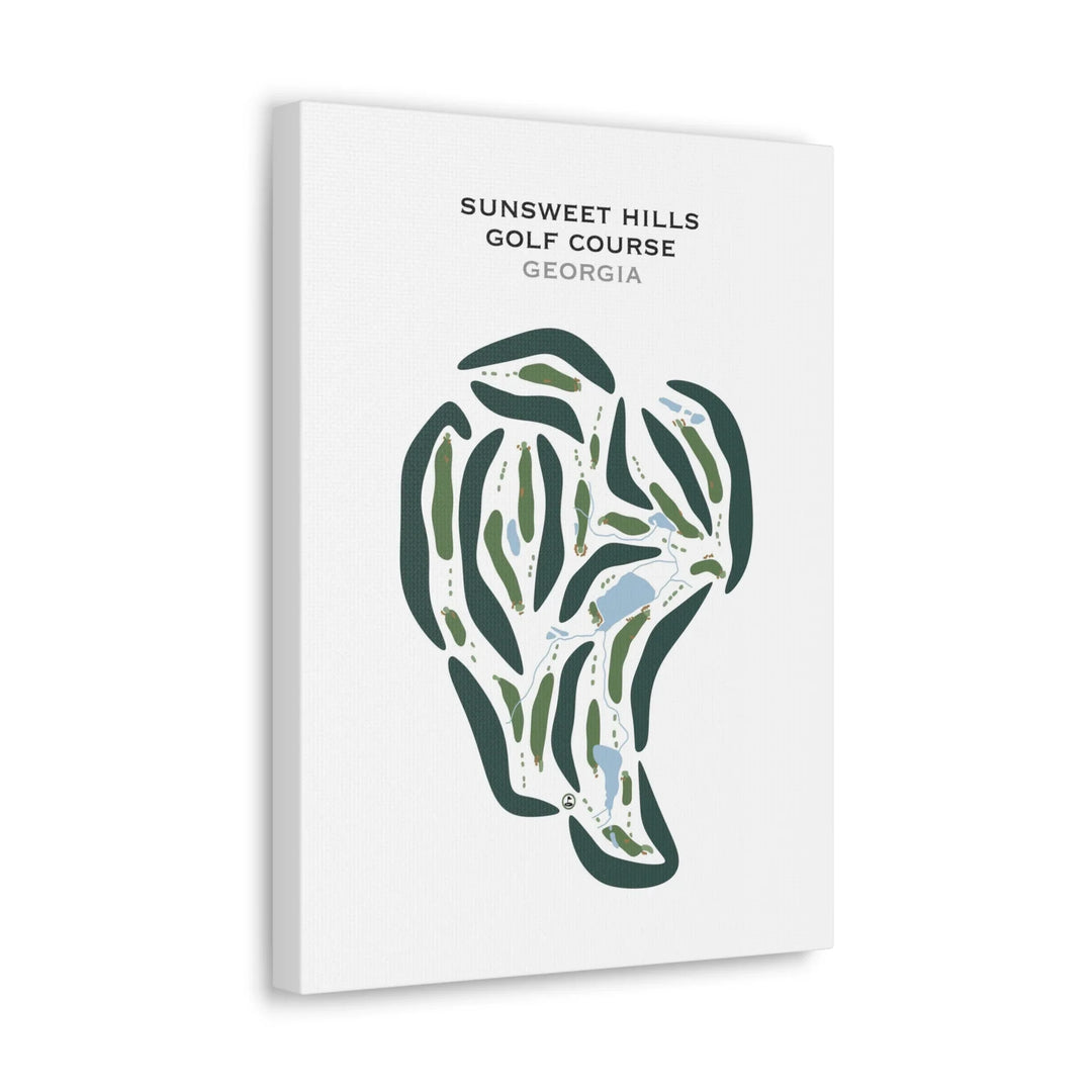 Sunsweet Hills Golf Club, Georgia - Printed Golf Courses