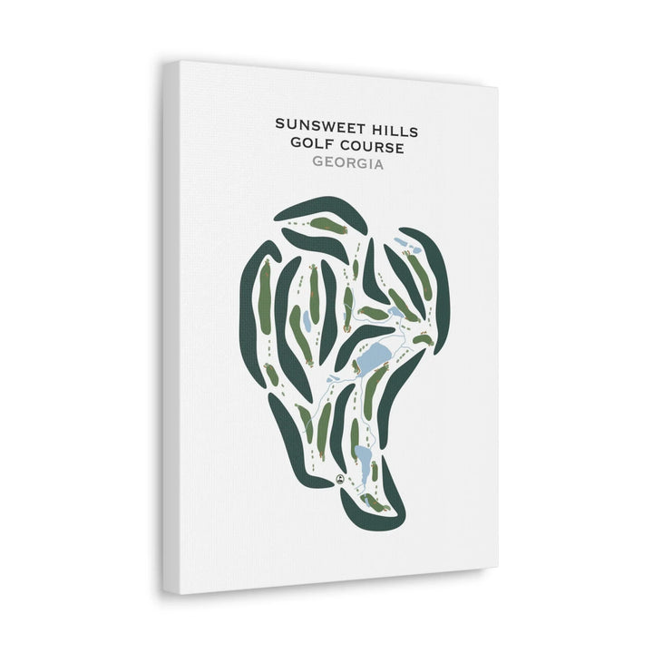 Sunsweet Hills Golf Club, Georgia - Printed Golf Courses