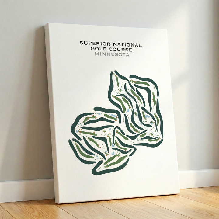 Superior National Golf Course, Minnesota - Printed Golf Courses