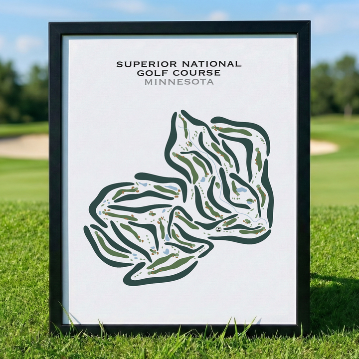 Superior National Golf Course, Minnesota - Printed Golf Courses