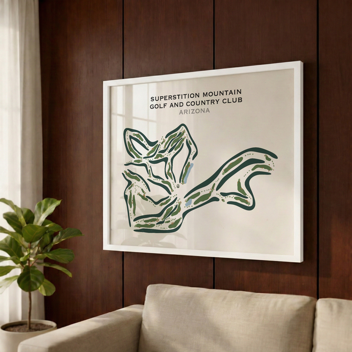 Superstition Mountain, Arizona - Printed Golf Courses