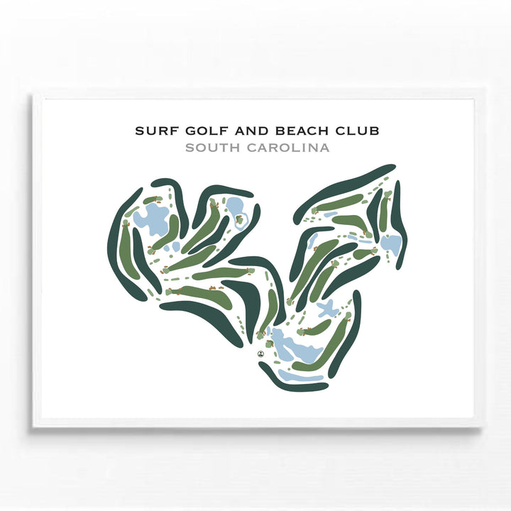 Surf Golf & Beach Club, South Carolina - Printed Golf Course