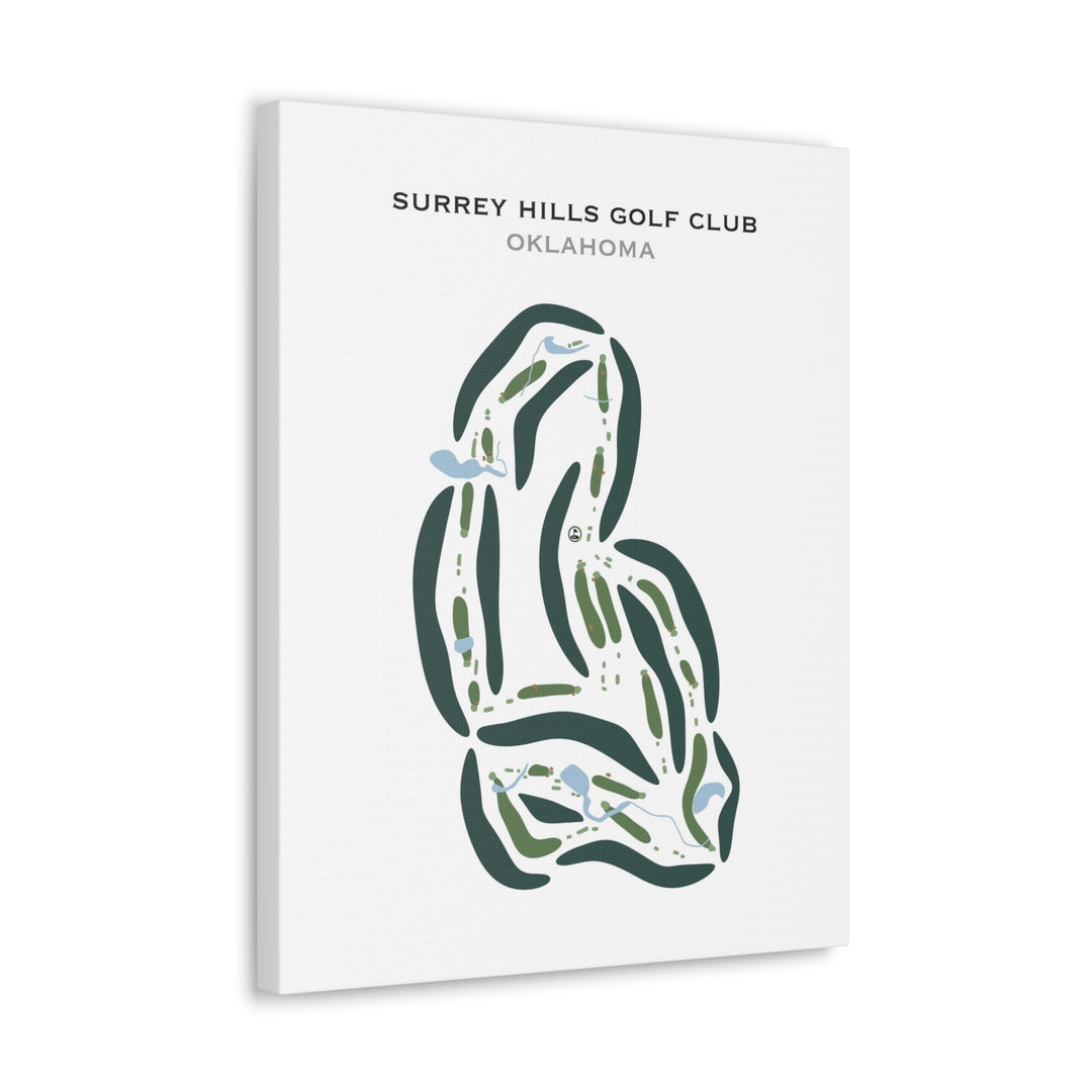 Surrey Hills Golf Club, Oklahoma - Printed Golf Courses
