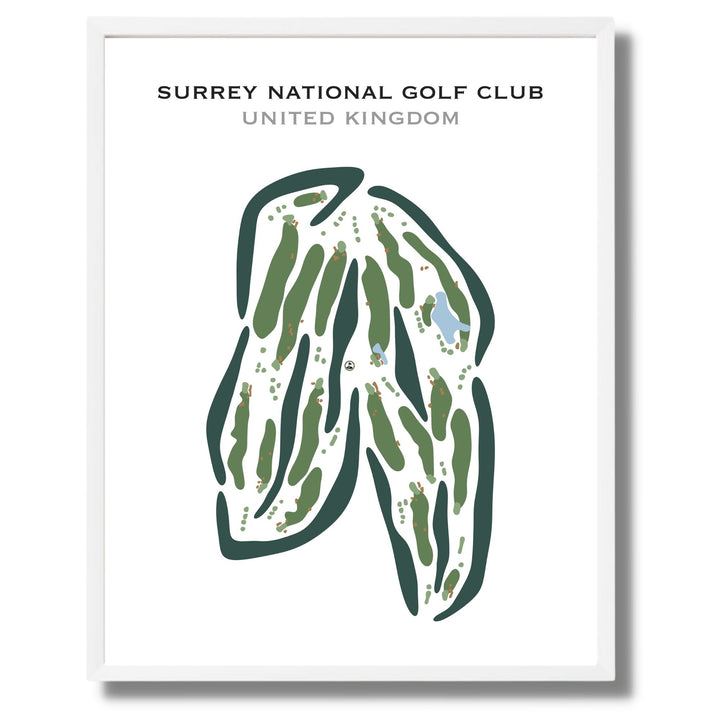 Surrey National Golf Club, United Kingdom - Printed Golf Courses