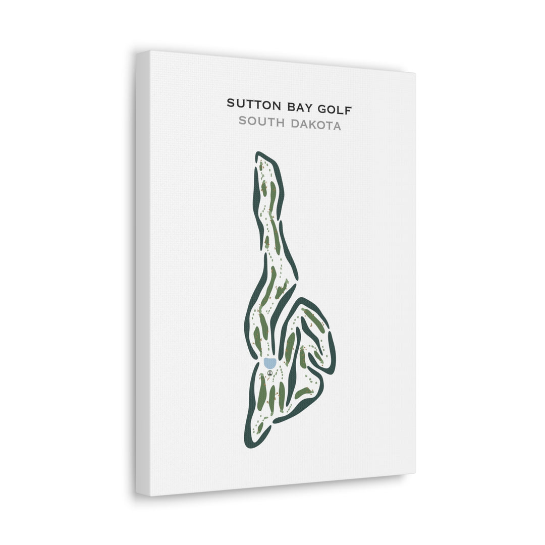 Sutton Bay Golf, South Dakota - Printed Golf Courses