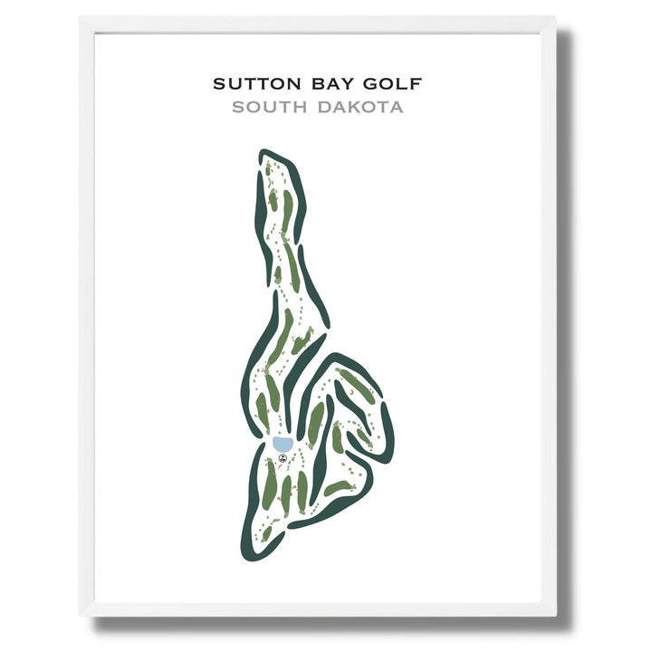 Sutton Bay Golf, South Dakota - Printed Golf Courses