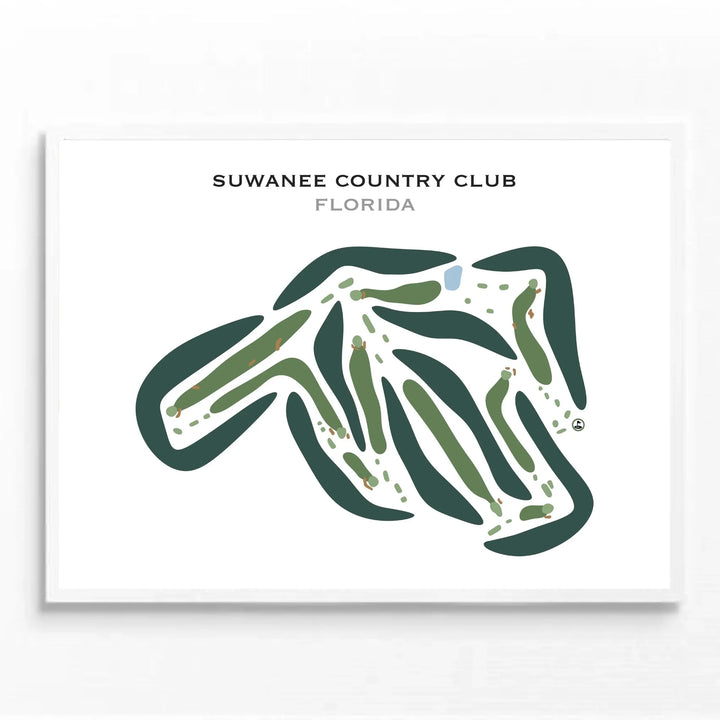 Suwannee Country Club, Florida - Printed Golf Course