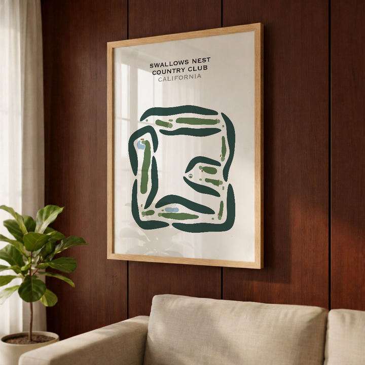 Swallows Nest Country Club, California - Printed Golf Courses
