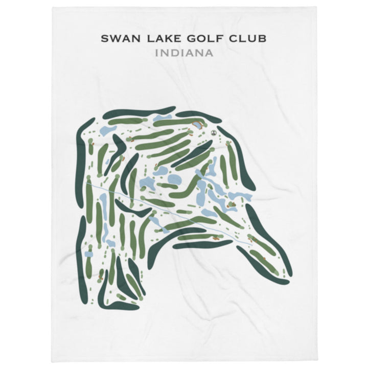 Swan Lake Golf Club, Indiana - Printed Golf Course